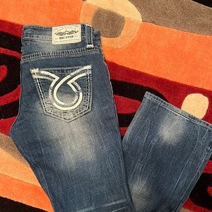 Big Star-Liv Slim Boot Cut jeans- slightly distressed with no holes.